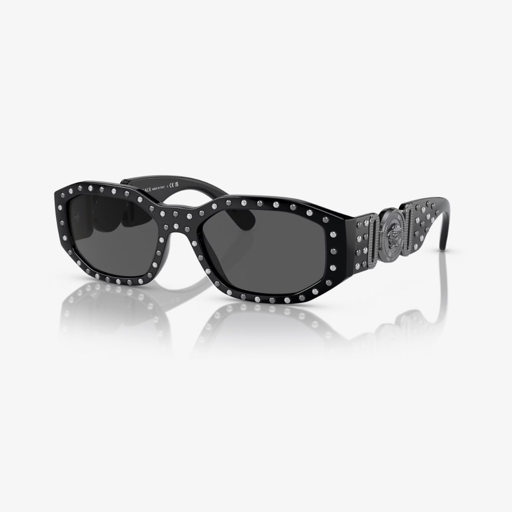Versace Studded Medusa Biggie Sunglasses